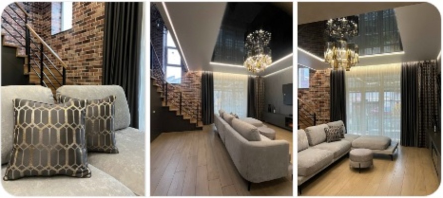 Наши дизайнеры занимались оформлением панорамных окон в частном доме.